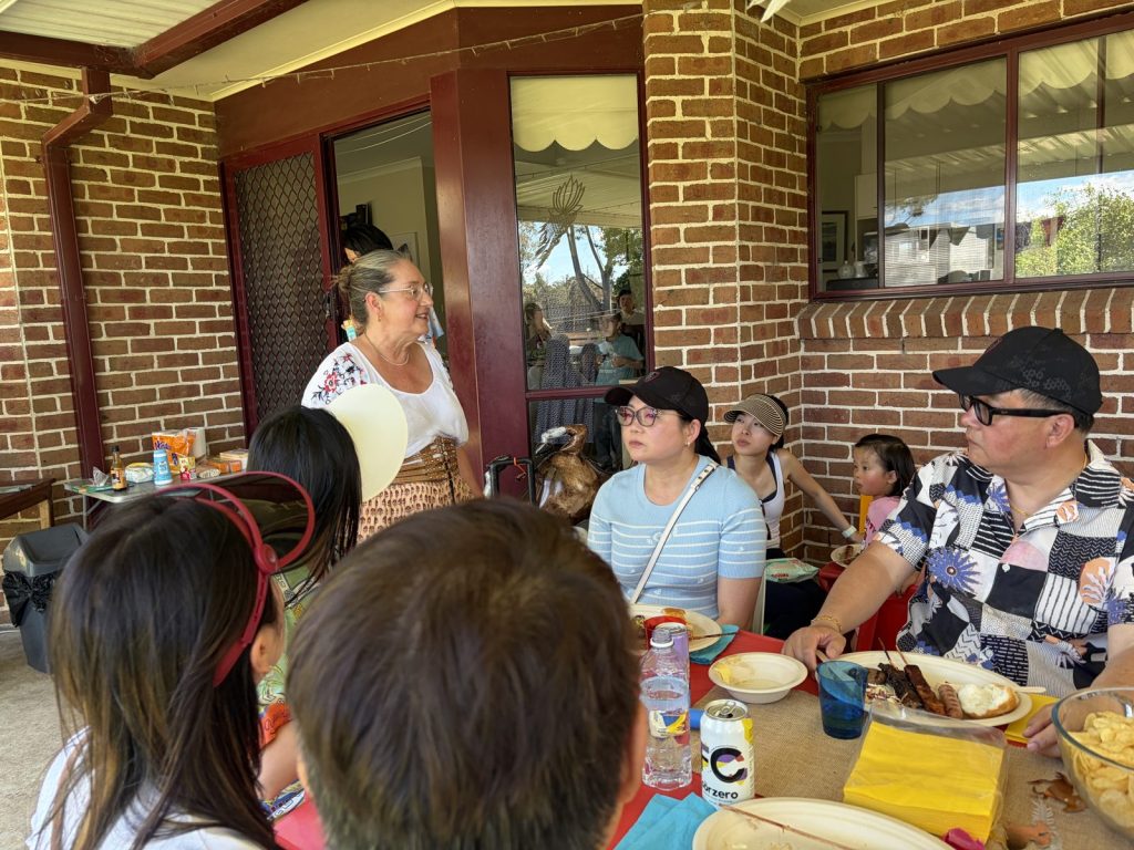 Barbecue lunch at The Yoga Farm Collective