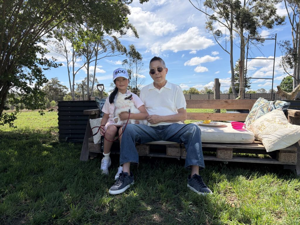 ACJC members and families enjoying the farm