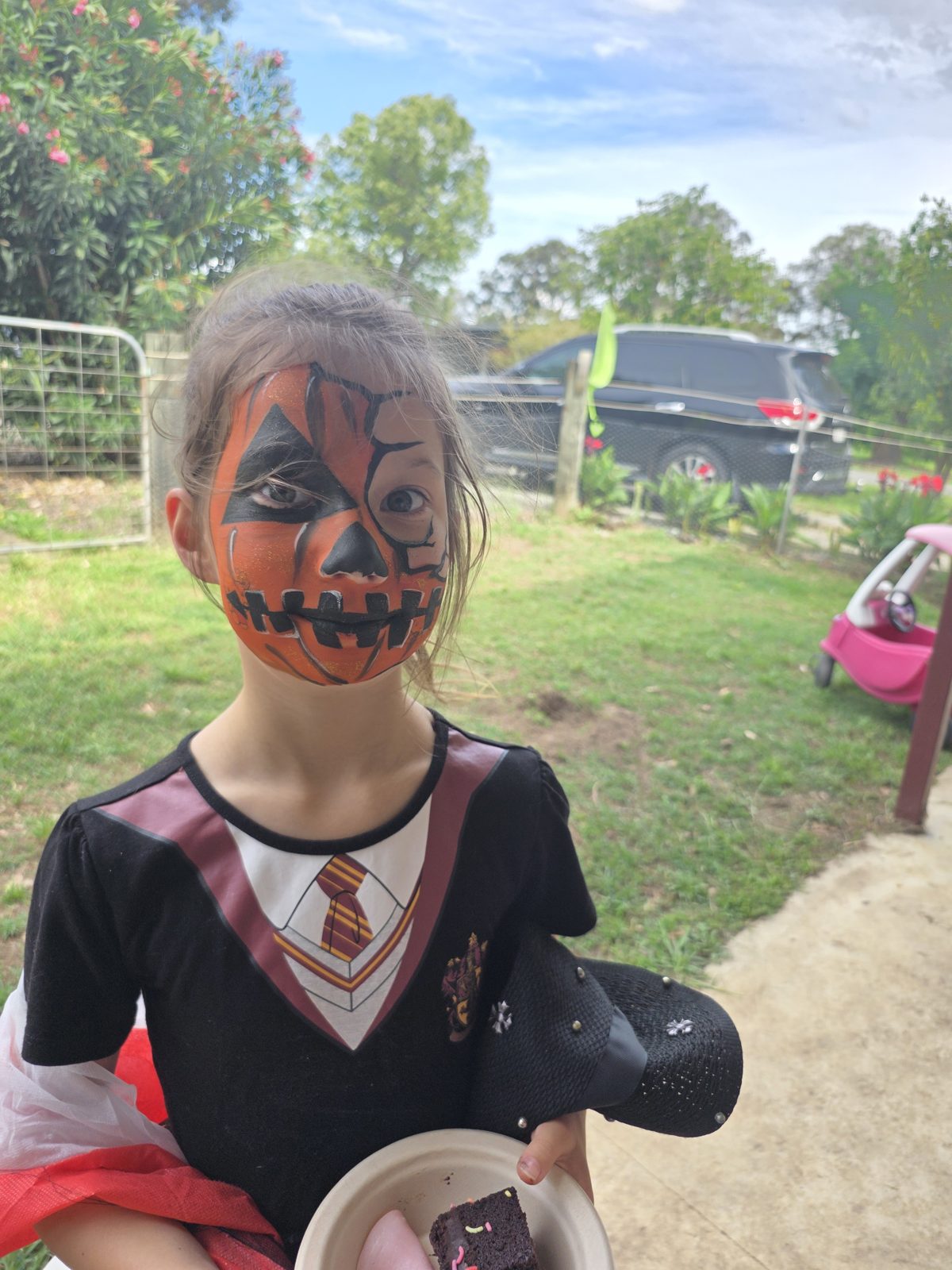 Pumpkin face painting
